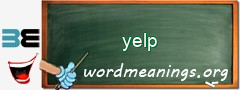 WordMeaning blackboard for yelp